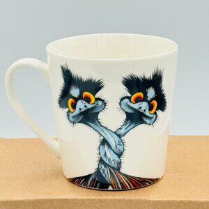 EMU bird Coffee Mug "Where's Stripey?"  Wendy Binks Australia Mint Whimsical #1